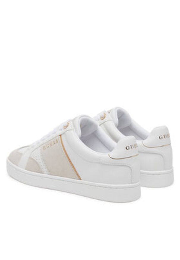 Guess Sneakersy FLJRO4 ELE12 Biały. Kolor: biały. Materiał: skóra