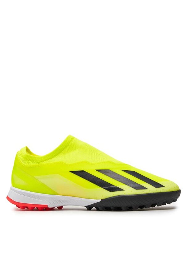 Adidas - adidas Buty X Crazyfast League Laceless Turf Boots IF0686 Żółty. Kolor: żółty