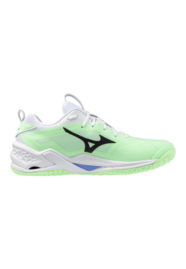 Buty halowe Mizuno Wave Stealth Neo. Kolor: wielokolorowy, czarny, zielony. Model: Mizuno Wave. Sport: piłka ręczna