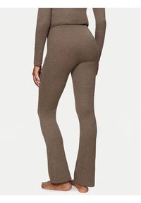 Triumph Spodnie piżamowe Smart Thermal 10221491 Brązowy Slim Fit. Kolor: brązowy. Materiał: syntetyk #4