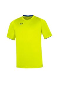 Koszulka Mizuno Core. Kolor: żółty, niebieski, wielokolorowy. Sport: fitness