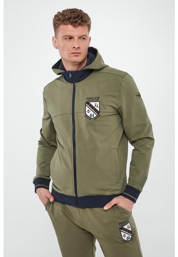 Aeronautica Militare - Bluza męska z odpinanym kapturem AERONAUTICA MILITARE