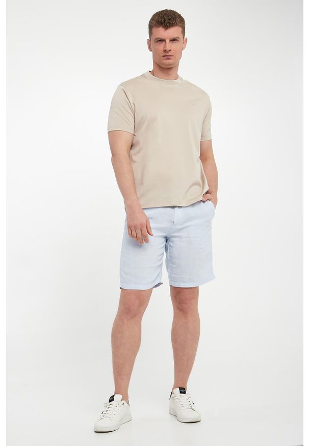 PAUL & SHARK - Bermudy męskie lniane PAUL&SHARK. Materiał: len