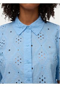 Vero Moda Koszula Eliza 10342754 Niebieski jasny Regular Fit. Kolor: niebieski. Materiał: bawełna #4