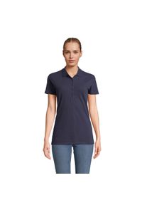SOL'S - Damska Koszulka Polo Z Bawełny Czesanej Phoenix. Typ kołnierza: polo. Kolor: niebieski. Materiał: bawełna