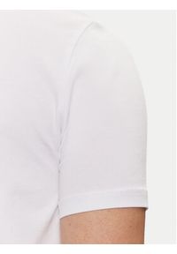 Karl Lagerfeld - KARL LAGERFELD T-Shirt 755087 551235 Biały Regular Fit. Typ kołnierza: dekolt w karo. Kolor: biały. Materiał: bawełna
