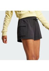 Adidas - adidas Szorty sportowe Essentials Small Logo French Terry Cargo JD9944 Czarny Loose Fit. Kolor: czarny. Materiał: bawełna #3