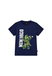 Koszulka Dziecięca LEGO NINJAGO Tano 308 Granatowa. Kolor: niebieski