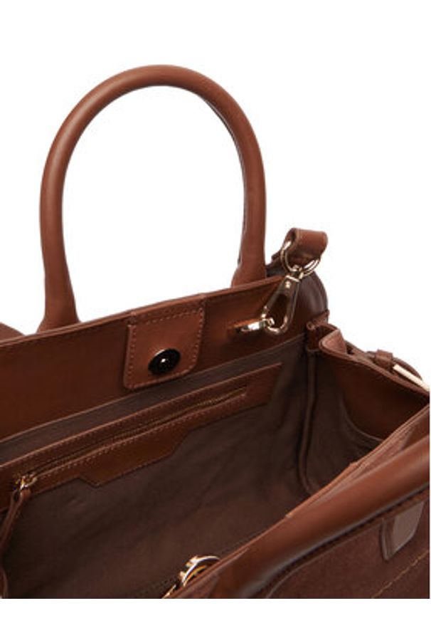 Guess Torebka HWYUSS P6236 Brązowy. Kolor: brązowy. Materiał: skórzane, zamszowe