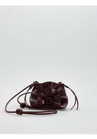 Reserved - Mała torebka na ramię - karminowy. Kolor: czerwony. Materiał: skórzane. Rozmiar: małe. Rodzaj torebki: na ramię #1