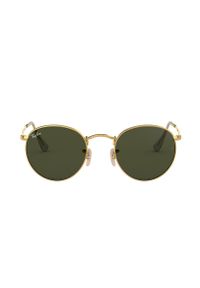 Ray-Ban okulary przeciwsłoneczne RB3447.001 męskie kolor złoty. Kształt: okrągłe. Kolor: złoty #6