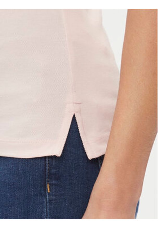 TOMMY HILFIGER - Tommy Hilfiger Polo 1985 WW0WW37823 Różowy Slim Fit. Typ kołnierza: polo. Kolor: różowy. Materiał: bawełna