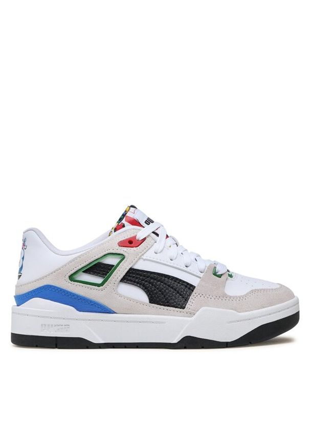 Puma Sneakersy Slipstream Trash Talk Jr 394357 01 Biały. Kolor: biały. Materiał: skóra
