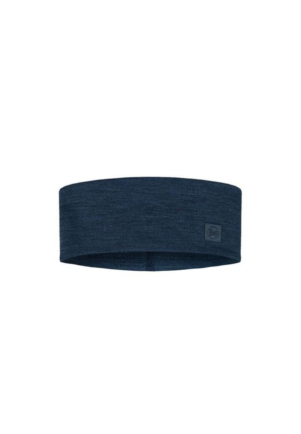Opaska z wełny merino Buff Merino Wide Headband. Kolor: niebieski. Materiał: wełna. Styl: sportowy