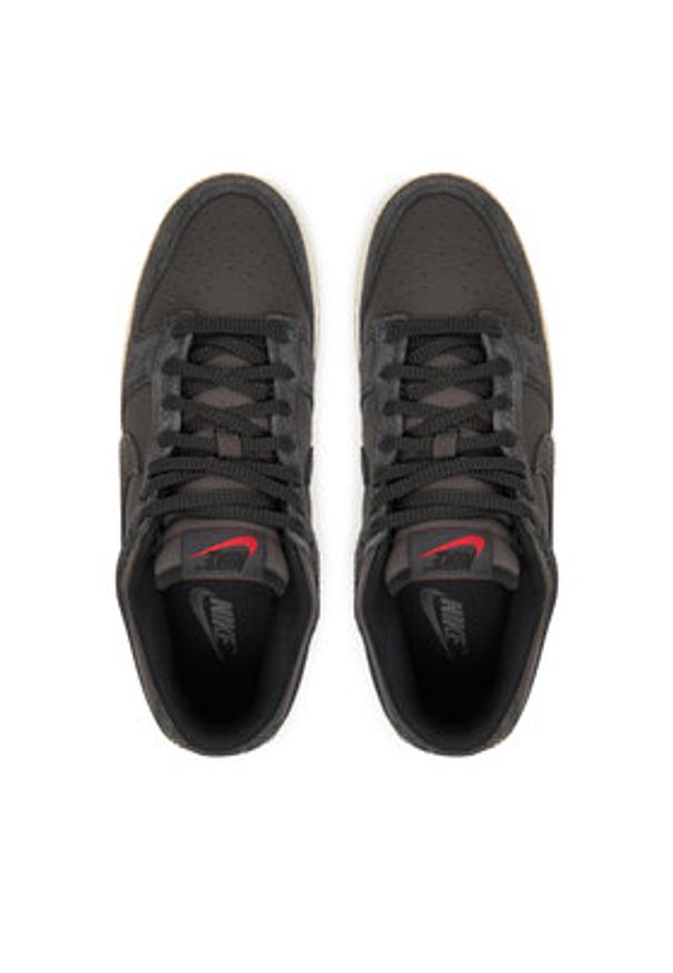 Nike Sneakersy Dunk Low Retro PRM HF3145 001 Czarny. Kolor: czarny. Materiał: zamsz, skóra