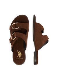 U.S. Polo Assn. Klapki EO-KATYA001W/6S1 Brązowy. Kolor: brązowy. Materiał: zamsz, skóra #5
