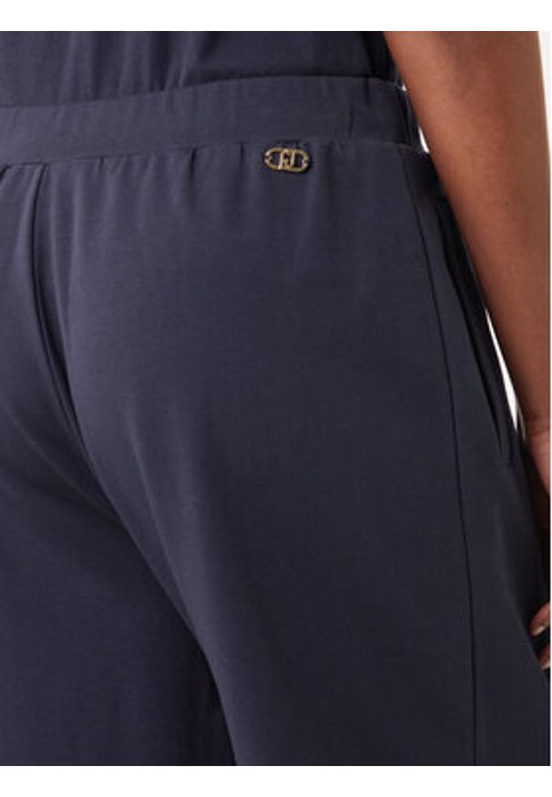 Liu Jo Sport Kuloty TA6211 FS090 Granatowy Regular Fit. Kolor: niebieski. Materiał: bawełna. Styl: sportowy