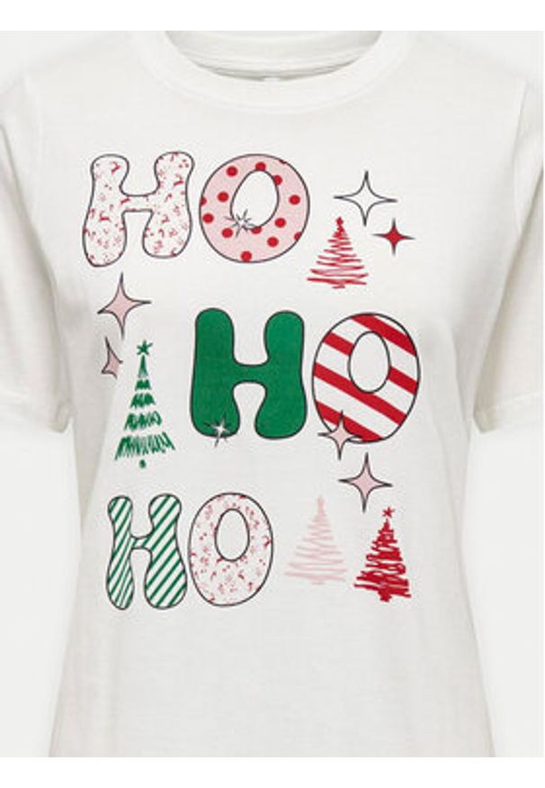 only - ONLY T-Shirt Rosie 15332339 Biały Regular Fit. Kolor: biały. Materiał: bawełna