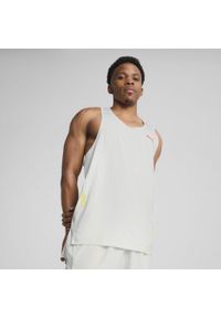 Puma - Męski podkoszulek All-Pro PUMA Vapor Gray. Kolor: szary. Długość rękawa: bez rękawów. Sport: bieganie