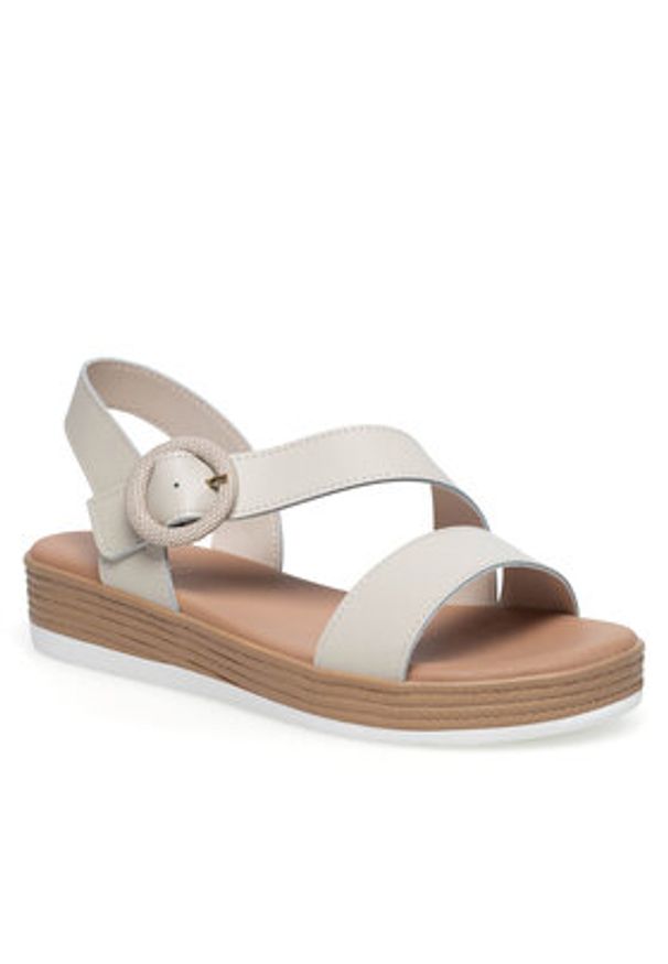 Lasocki Sandały WFA2719-3Z Beżowy. Kolor: beżowy. Materiał: skóra