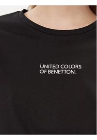 United Colors of Benetton - United Colors Of Benetton Koszulka piżamowa 30963M04R Czarny Regular Fit. Kolor: czarny. Materiał: bawełna