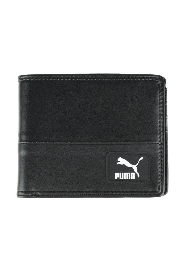 Puma Originals Billfold Wallet 075019-01. Kolor: czarny. Materiał: skóra, syntetyk