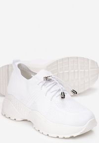 Born2be - Białe Sneakersy Amaliteia. Kolor: biały #3