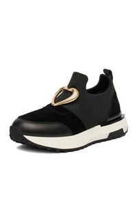 Eva Minge Sneakersy EO-HOLLY-022-1-A10 Czarny. Kolor: czarny. Materiał: materiał #2