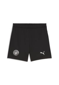 Puma - Młodzieżowe szorty Manchester City 25/26 PUMA Black. Kolor: czarny. Materiał: tkanina. Sport: piłka nożna