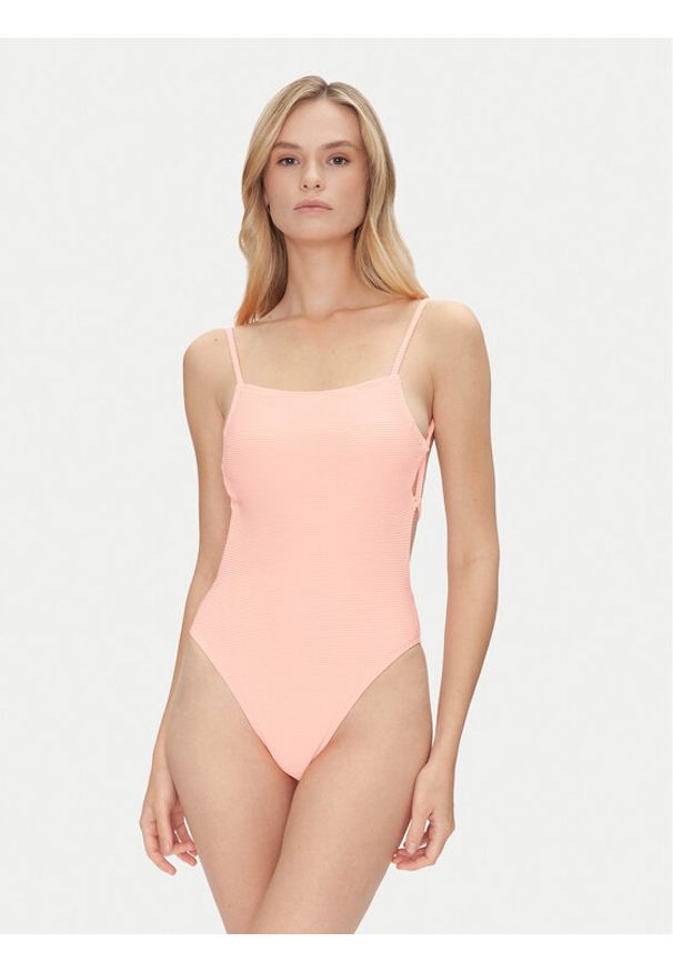 Billabong Strój kąpielowy Tanlines Eva One Piece EBJX100111 Koralowy. Kolor: pomarańczowy. Materiał: syntetyk