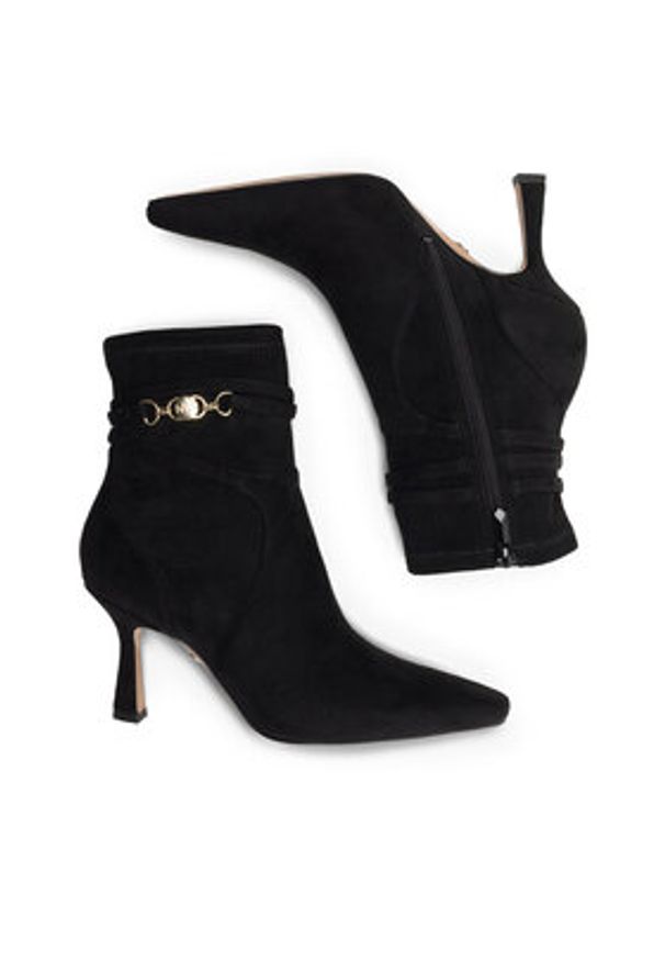Nine West Botki LUBENA ZL23003CC Czarny. Kolor: czarny. Materiał: syntetyk