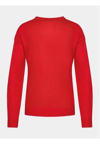 Brave Soul Sweter LKX-230GINGER Czerwony Regular Fit. Kolor: czerwony. Materiał: wiskoza