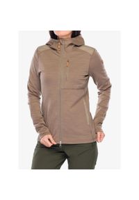 Fjällräven - Bluza rozpinana damska Fjallraven Keb Fleece Hoodie. Kolor: brązowy