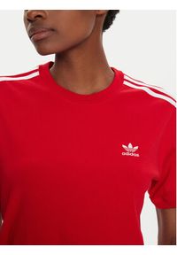 Adidas - adidas T-Shirt 3-Stripes IR8050 Czerwony Regular Fit. Kolor: czerwony. Materiał: bawełna #3