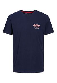 Jack & Jones - Jack&Jones T-Shirt Andy 12222339 Granatowy Regular Fit. Kolor: niebieski. Materiał: bawełna #4