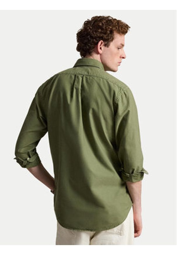 Polo Ralph Lauren Koszula 710805564510 Zielony Regular Fit. Typ kołnierza: polo. Kolor: zielony. Materiał: bawełna