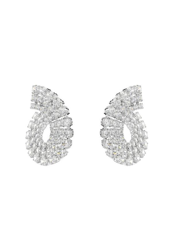 Swarovski Kolczyki Matrix 5705834 Srebrny. Materiał: metalowe. Kolor: srebrny