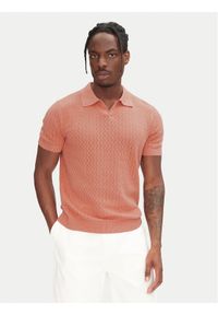 Selected Homme Sweter 16097572 Różowy Regular Fit. Kolor: różowy. Materiał: bawełna