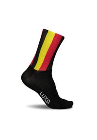 LUXA - Skarpety Rowerowe Unisex Luxa Flagi. Kolor: czerwony, wielokolorowy, żółty, czarny. Materiał: elastan, poliamid. Sport: kolarstwo