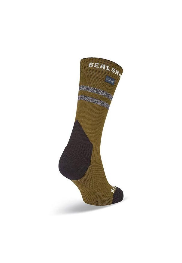 SEALSKINZ - Wodoodporne skarpety Sealskinz Runton. Kolor: zielony. Materiał: materiał. Sport: kolarstwo