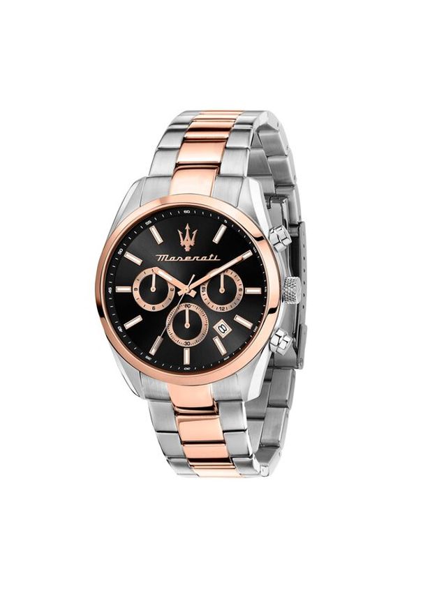 Maserati Zegarek Attrazione R8853151002 Srebrny. Kolor: srebrny