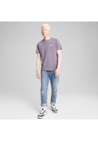 Koszulka Sportowa Męska Puma Ess+ 2 Col Small Logo. Kolor: fioletowy