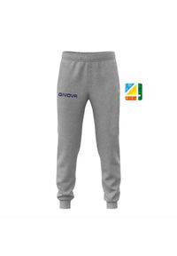 Givova King Szare Spodnie Dresowe 2XS - Unisex i Wygodne. Kolor: szary. Materiał: poliester, bawełna #1
