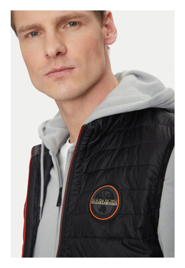 Napapijri Kamizelka NP0A4ICR9411 Czarny Regular Fit. Kolor: czarny. Materiał: syntetyk. Długość rękawa: bez rękawów