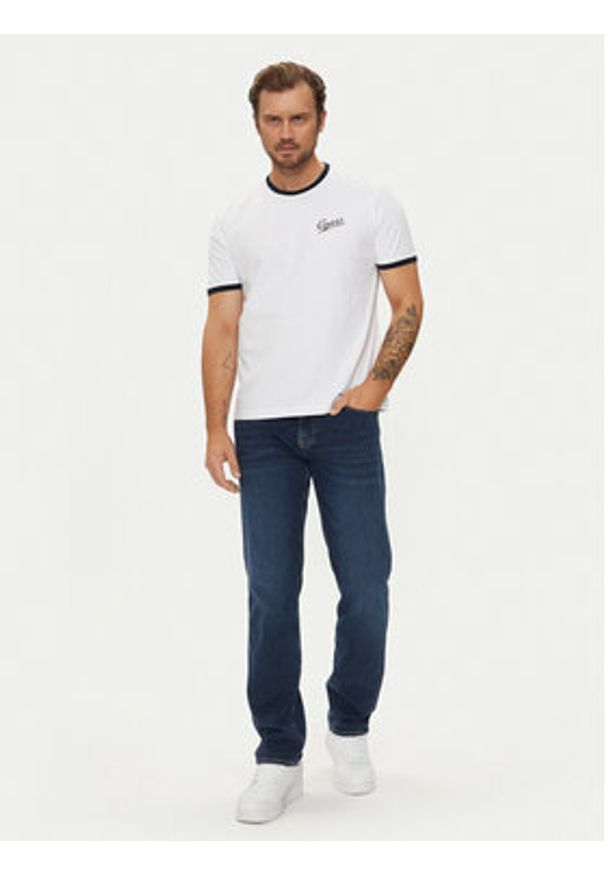 Guess Jeansy M4BAN2 D5GQ2 Granatowy Skinny Fit. Kolor: niebieski
