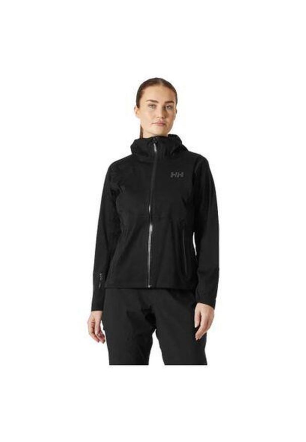 Kurtka przeciwdeszczowa damska Helly Hansen Momentum 3L Stretch Jacket. Kolor: czarny. Sport: turystyka piesza
