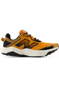 Buty męskie New Balance DynaSoft Nitrel v6 MTNTRCC6 – pomarańczowe. Kolor: pomarańczowy. Materiał: materiał, syntetyk. Szerokość cholewki: normalna. Sport: bieganie, fitness