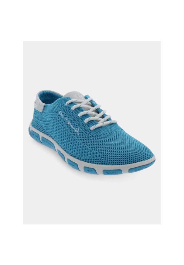 Niskie buty damskie TBS Jazaria. Kolor: niebieski, wielokolorowy, biały. Materiał: skóra. Sport: turystyka piesza