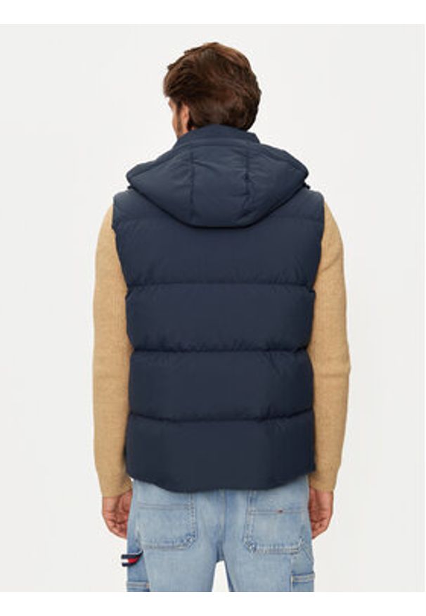 Tommy Jeans Kamizelka Essential DM0DM20465 Granatowy Regular Fit. Kolor: niebieski. Materiał: syntetyk