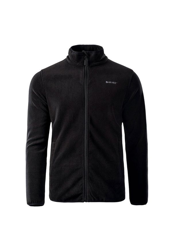 Hi-tec - Męska Bluza Polarowa Nakla. Kolor: czarny. Materiał: polar. Sezon: zima. Sport: turystyka piesza